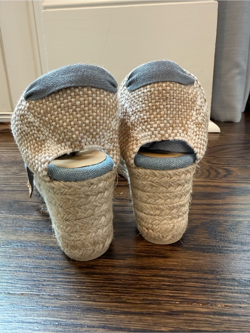 NWOT Castaner Espadrille Denim Wedge Sandal - size 8 - Picture 8 of 12